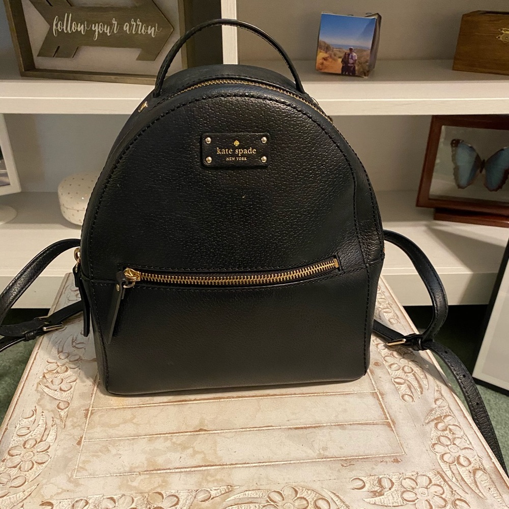 Black kate spade backpack